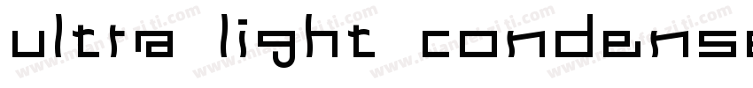 ultra light condensed字体转换